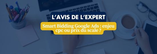 la volatilité des CPC google ads | Blog Google Ads, Marketing Digital & Business Bannière: L'avis de l'expert sur Smart Bidding Google Ads et les enjeux CPC et coût du scaling.